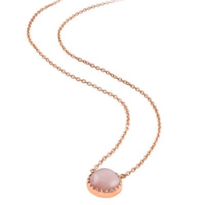 Pink Opal Necklace model N7-011